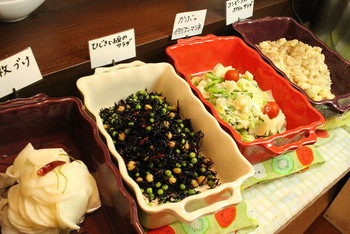 「野菜のアイデケーノ」 料理 44581233 野菜のビュッフェにはお惣菜もご用意♪