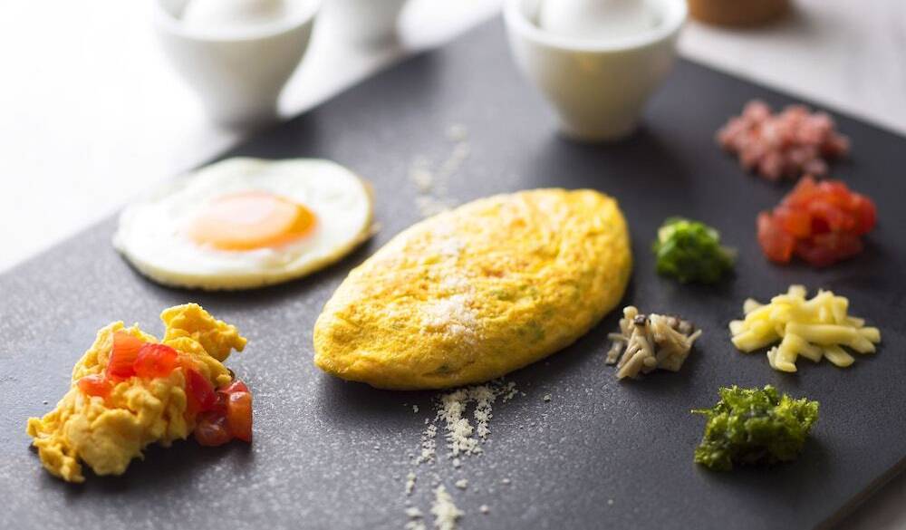 シェフ自ら調理する卵料理 / 4