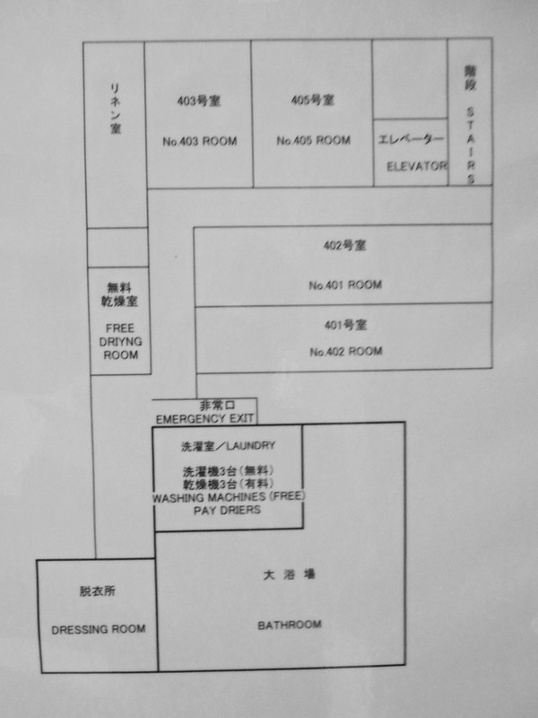 ３階の平面図です。風呂は１階にもあります