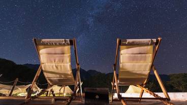 ウッドデッキと星空 / 4