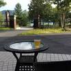 テラスでビール