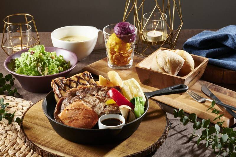 信州産の牛豚サーモンのグリル / 3