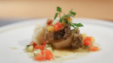 夕食一例 鮑料理 / 2