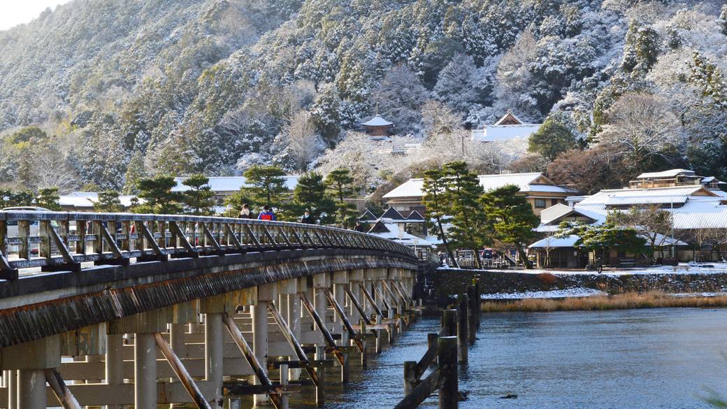 冬の渡月橋 / 3