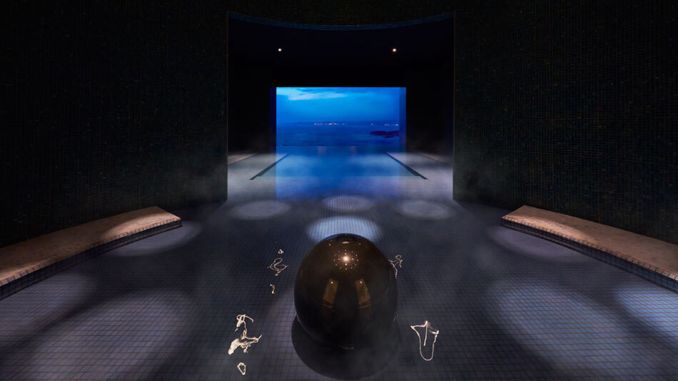 洗練された露天風呂でも癒しのひと時を…3912129