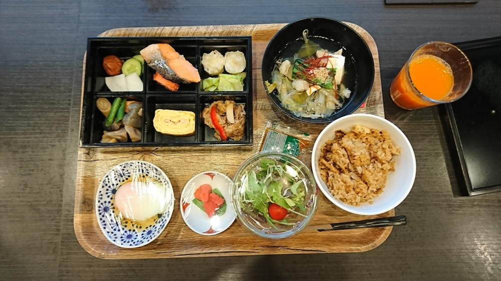 高級ホテル並の朝食です。