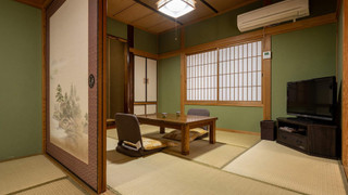 [城ヶ岳, 湯山] 茅葺き屋根の一軒家風客室 (6畳+6畳+縁側) 禁煙