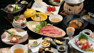 和風ツインルーム（夕朝食付）禁煙 夕食: 神戸牛しゃぶしゃぶ付会席