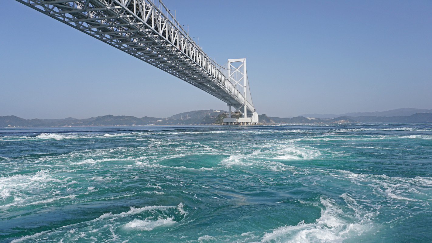 「大鳴門橋」周辺の渦潮