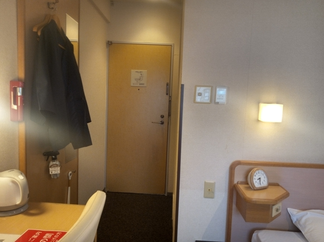 シングルルームの入口側です。