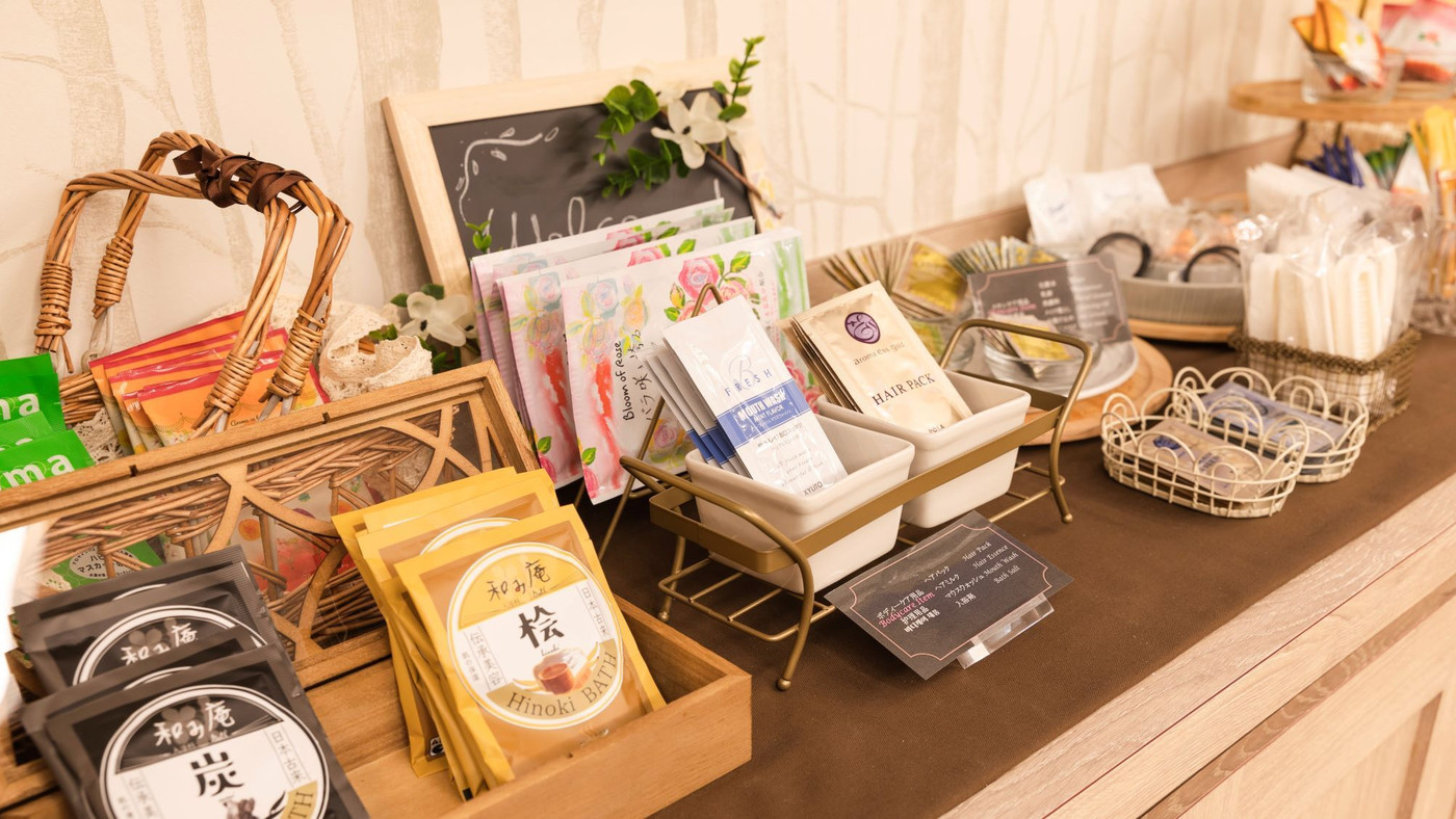 充実のアメニティバーで快適ステイ。「朝しゃぶ」モーニングも人気♪3440467