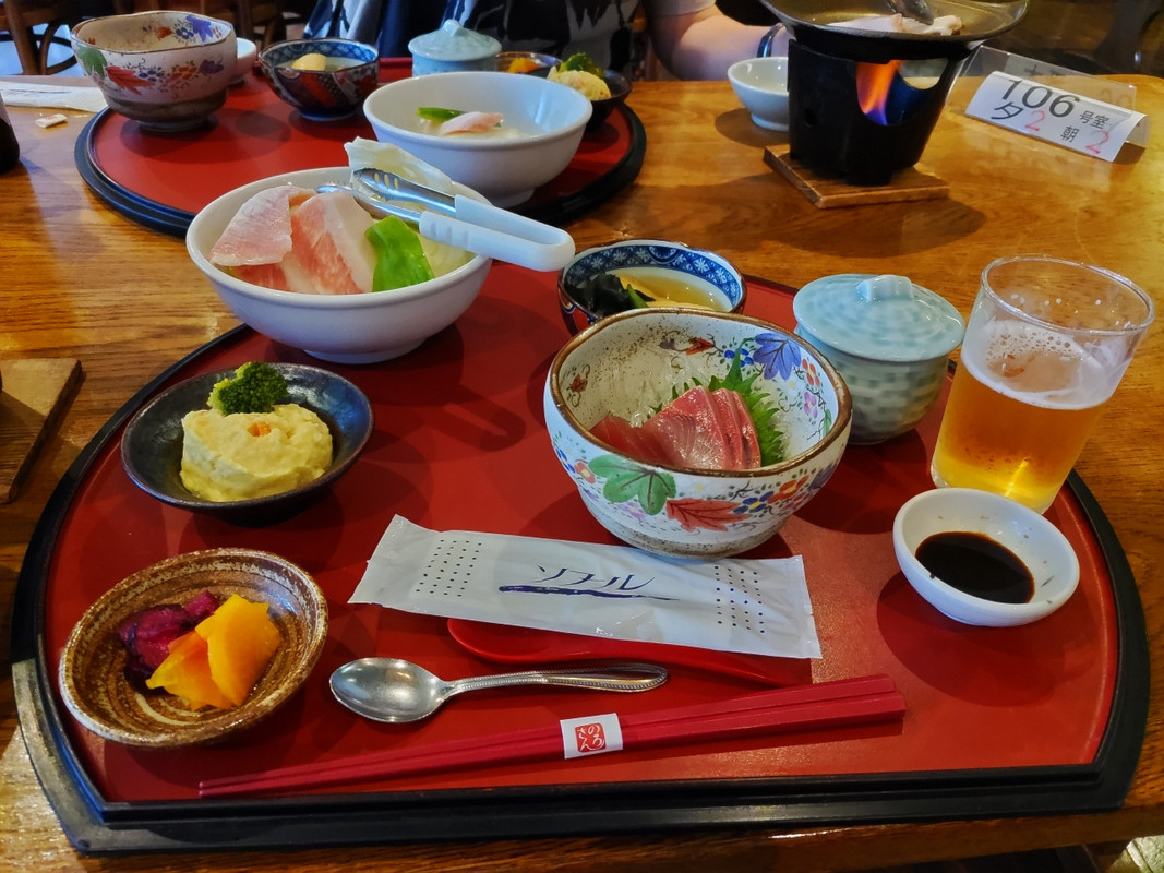 夕食の野呂山定食