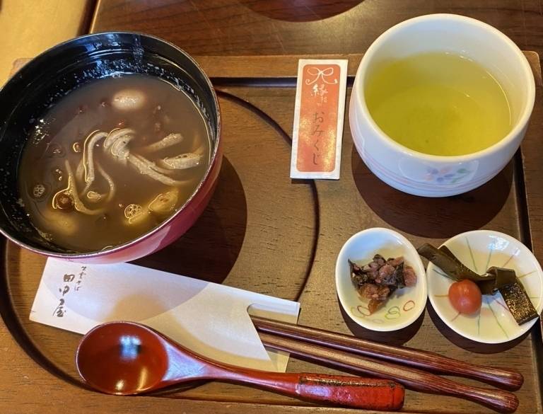 田中屋 縁結びそばぜんざい / 5