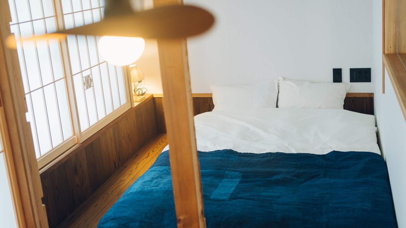 スタンダードルーム 丸のベッド