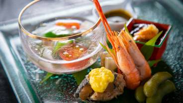 夕食　和懐石　海の幸① / 1