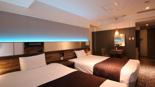 スーペリア コーナー ツインルーム (洗い場つきバスルーム、トイレ仕切り)