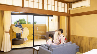 [禁煙] スーペリア露天風呂付和ベッドツイン12畳(眺望なし)