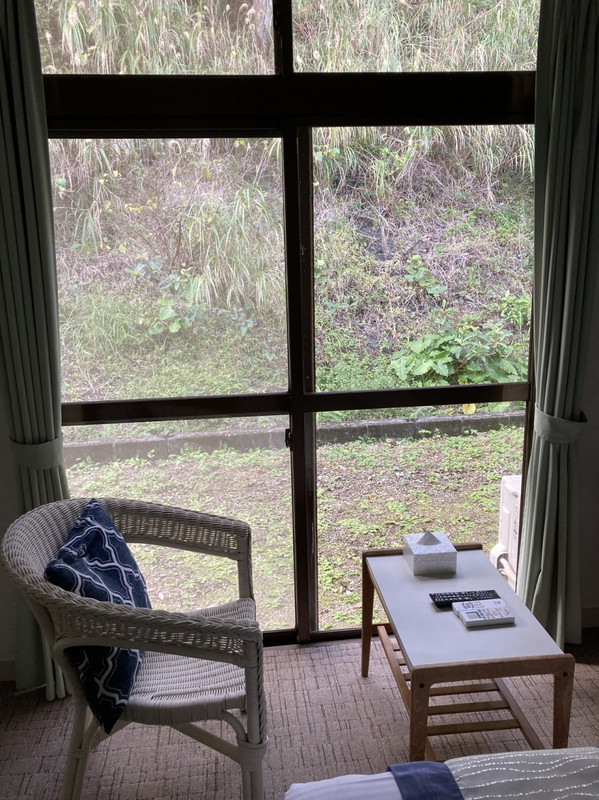 山側の部屋から見える景色