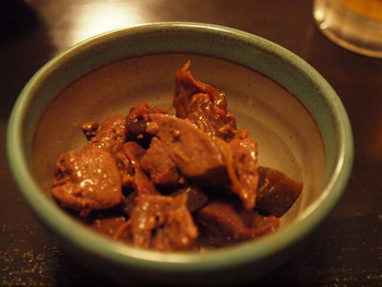 「骨付鳥 一鶴 丸亀本店」料理 929455 もつ煮付け　400円