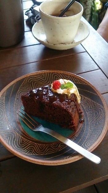 「kukuru cafe」料理 886736 島豆腐ガトーショコラ４５０円