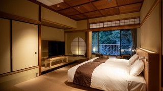 内風呂付付き川側和室ローベットタイプツイン 禁煙