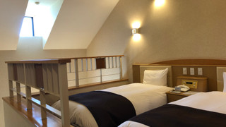 １Fがリビング、２Fは寝室★メゾネット [ツインルーム] [禁煙] [マウンテンビュー]