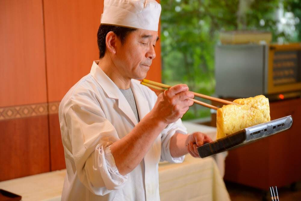 朝食バイキング一例 玉子焼き