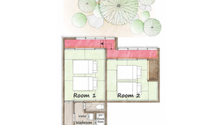 風見の間　専用トイレ/シャワー付