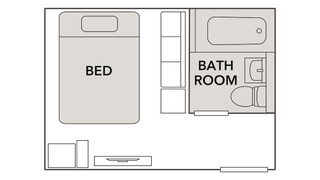 スタンダード ルーム クイーンベッド 1 台 禁煙