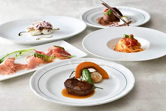 イル・ジャルディーノのイタリアンディナー例