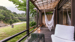 【離れ貴賓室・柏の荘】12.5畳＋10畳＜天然温泉露天風呂＞ [和室] [禁煙] [マウンテンビュー] [リバービュー]