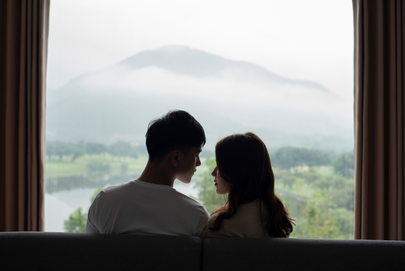 カップル　リラックス