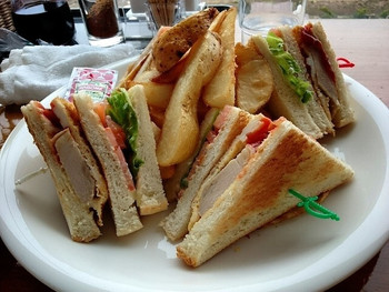 「猪苗代地ビール館」 料理 37297308 クラブサンド