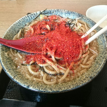 「おにそば」料理 669994 赤鬼の素をのせて(2016.02)
