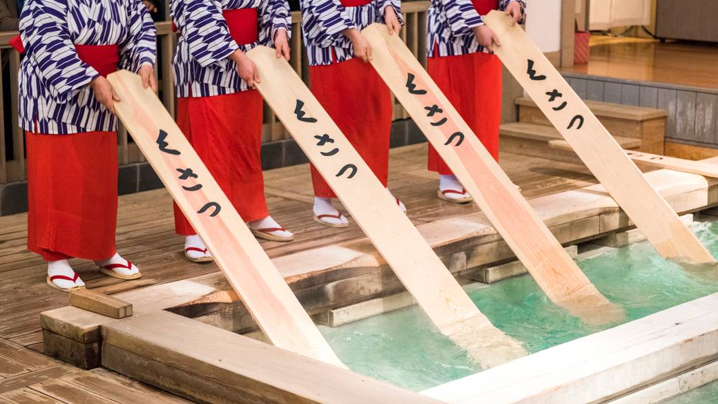 草津名物 湯もみの風景 / 5