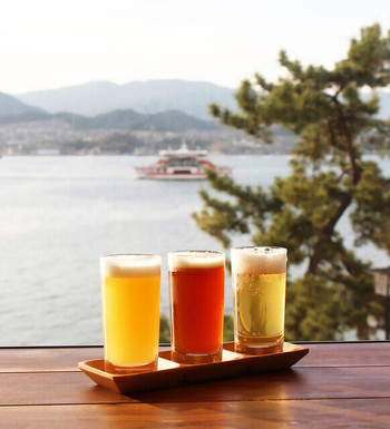「MIYAJIMA BREWERY」 ドリンク 139468746 宮島で自家醸造した『宮島ビール』。１階でテイクアウトもできます。