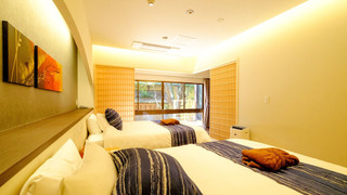 スーペリア ツインルーム サウナ ガーデンビュー