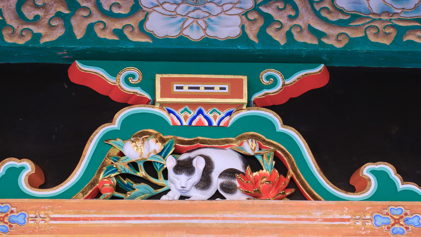 国宝「眠り猫」モチーフの絵馬・お守りのある神社4090789