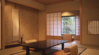 温泉掛流し露天風呂 山もみじ望む和室＆寝室 68平米 (早蕨) 禁煙