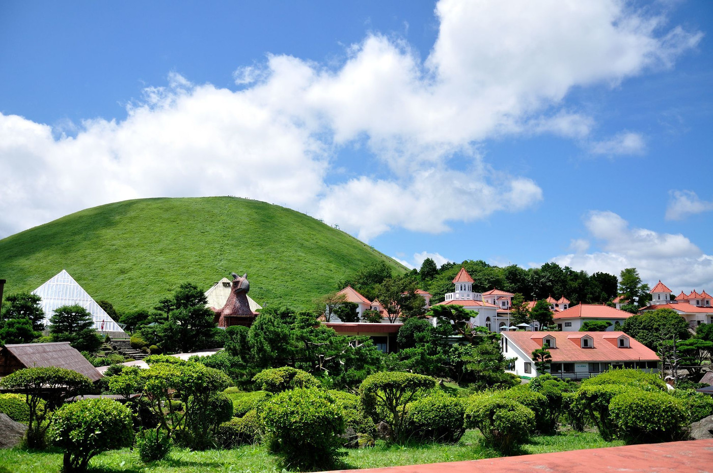 シャボテン公園と大室山