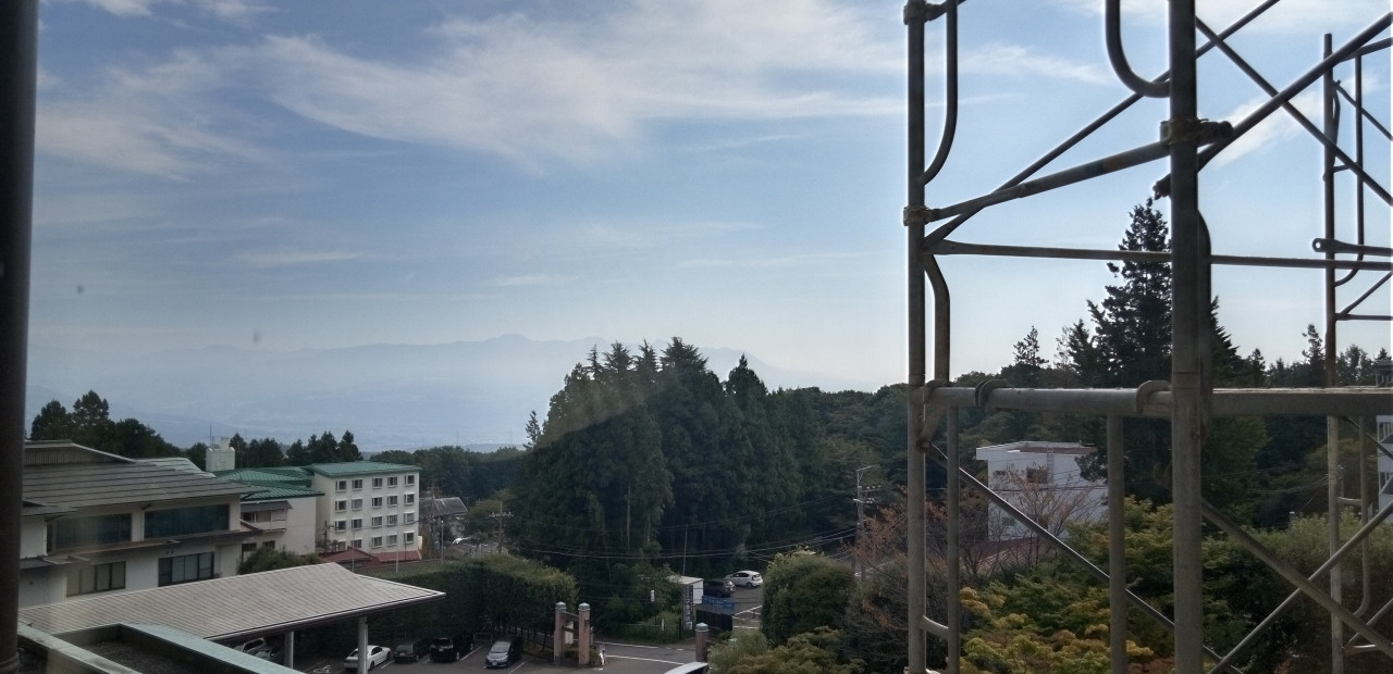 部屋からの眺めです。