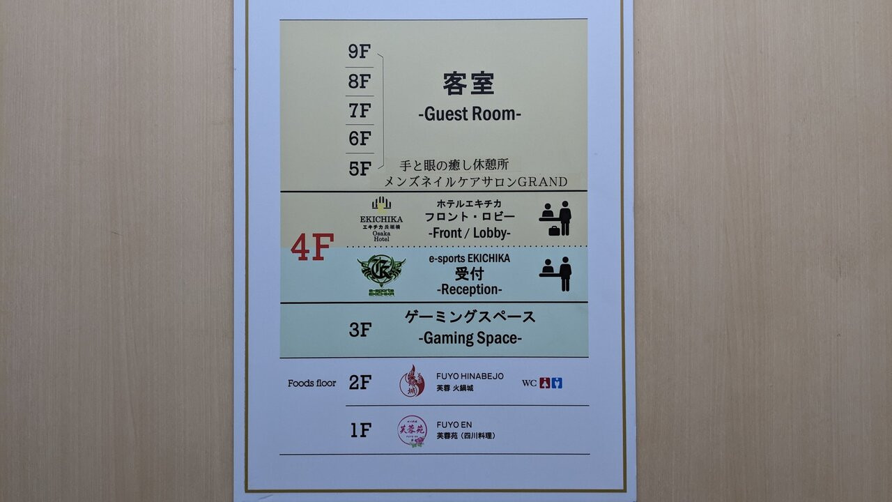 建物内にクラブやゲームがあり