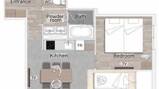 デラックス 1ベッドルーム 6ベッド (和室付き) 禁煙