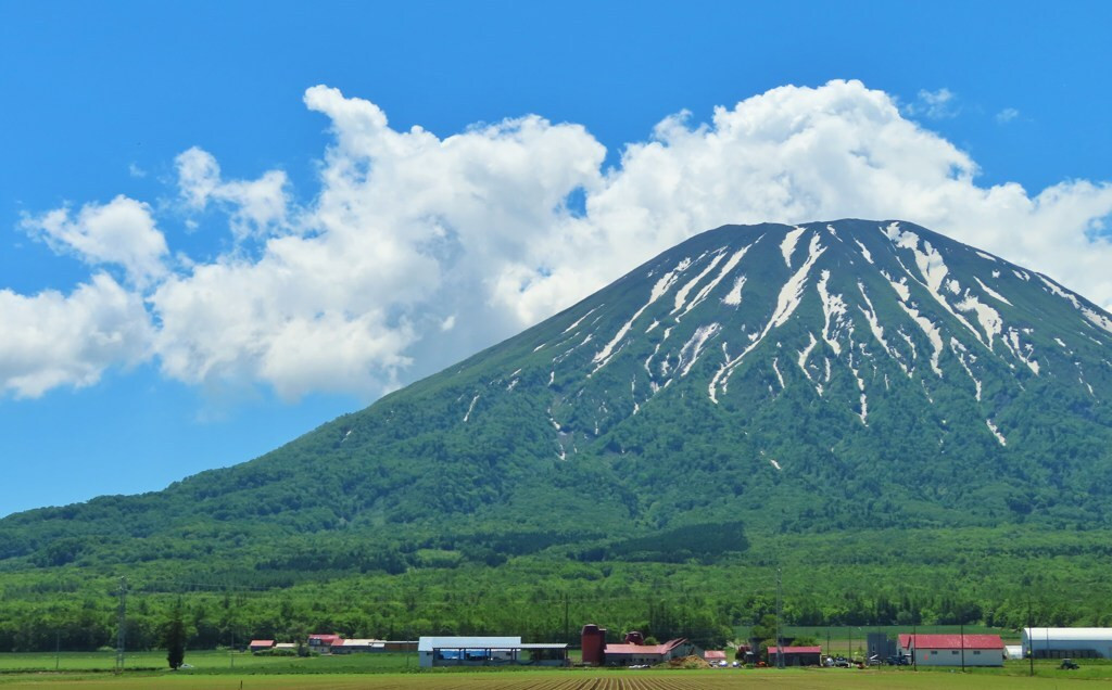 「羊蹄山」の雄大な姿からパワーをもらう1917337