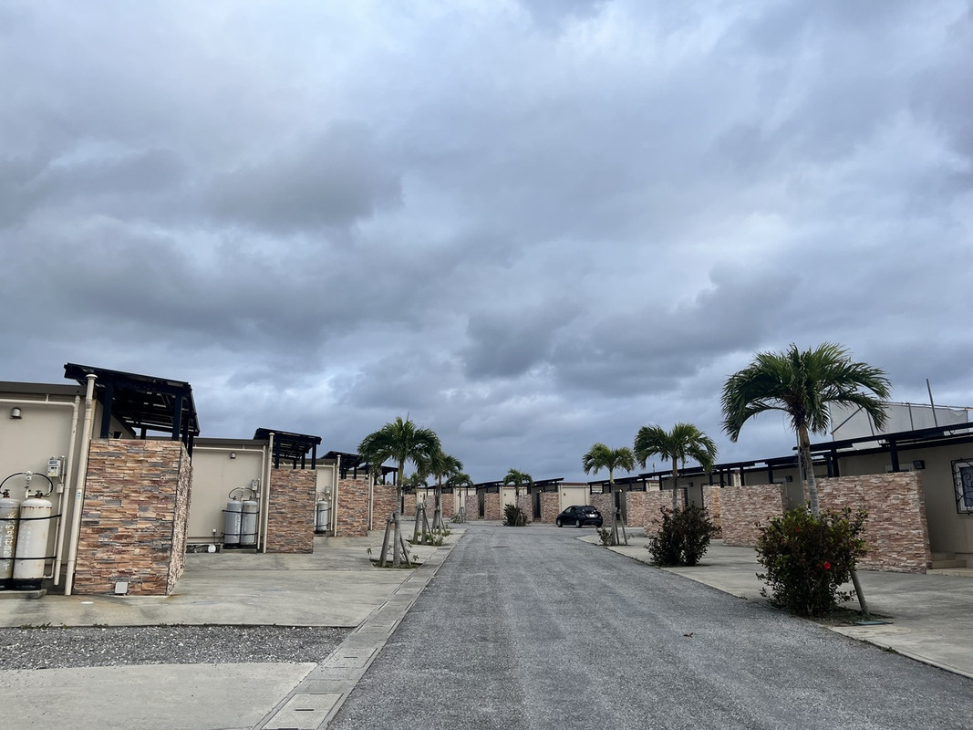 コテージが並んでます