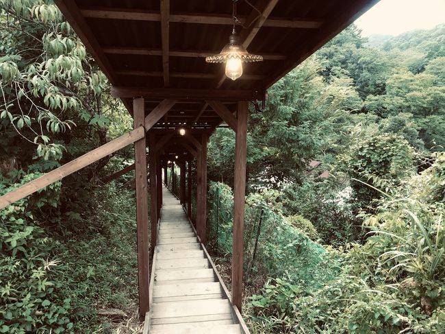 グランピングエリアへの階段 / 4