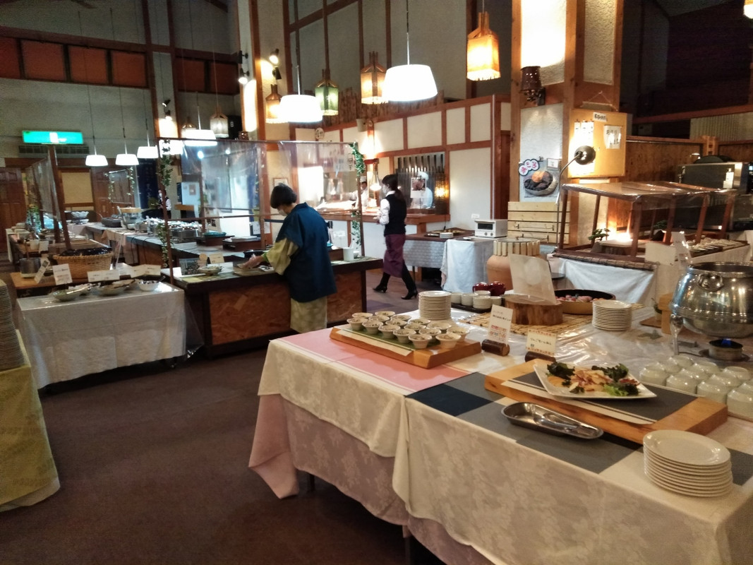 バイキングの料理コーナーです。