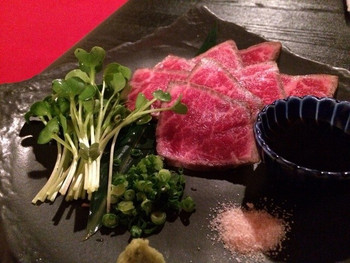 「巴庵」料理 883281 島根和牛のタタキ