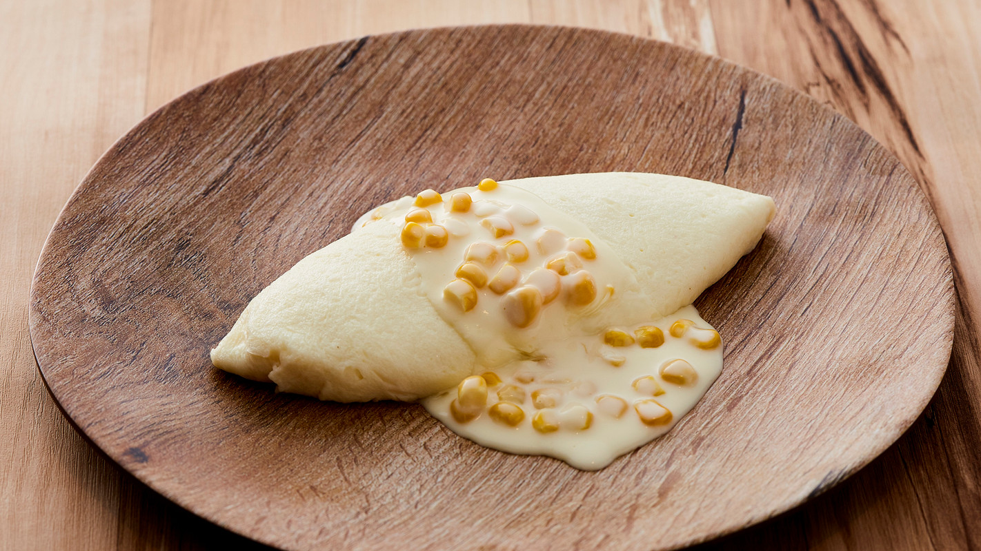 『米艶』卵を使った白いオムレツ