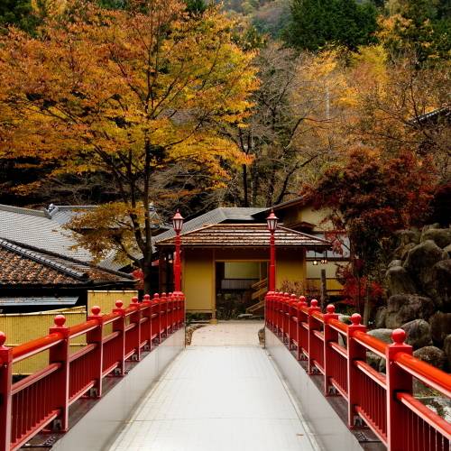 「真木川」に架かる「亀橋」 / 1